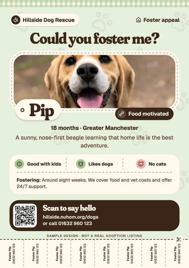 Foster appeal poster.